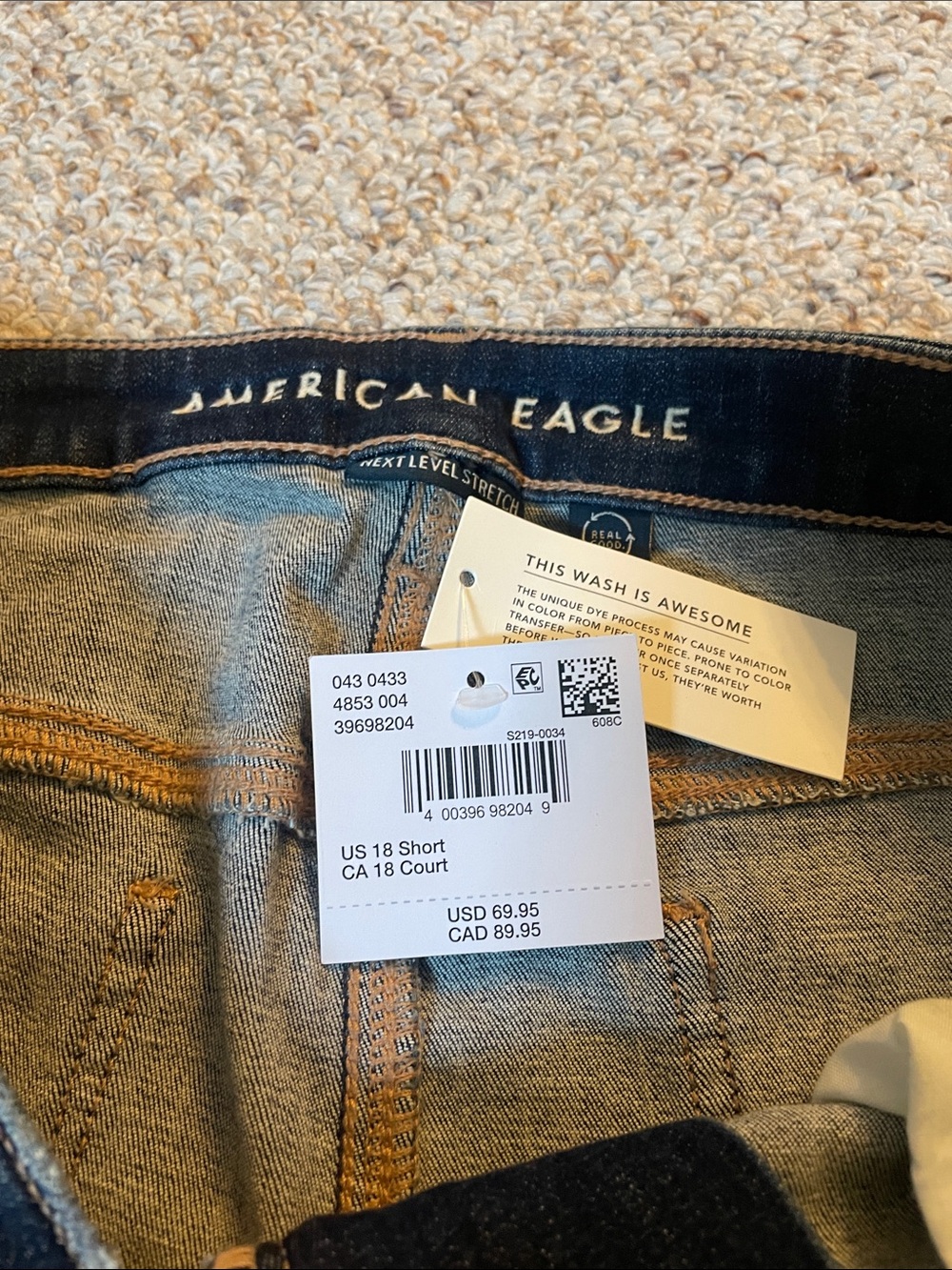 American Eagle Ripped High Rise Jegging - Picture 4 of 10